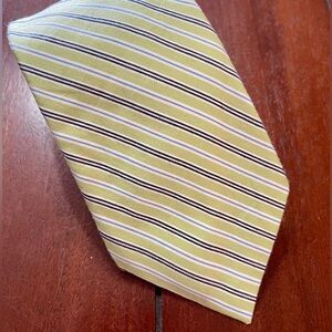 LAUREN Ralph Lauren Lime Green STRIPE Silk Tie L 62”